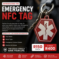 3DMEUP Emergency NFC tag for keychains and bags